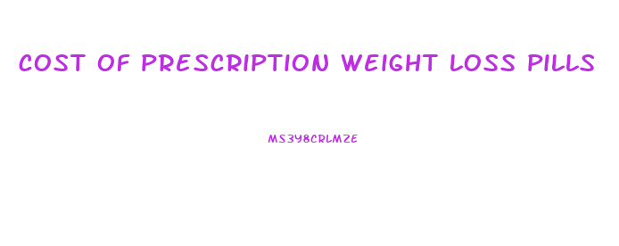 cost of prescription weight loss pills