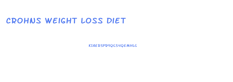 crohns weight loss diet