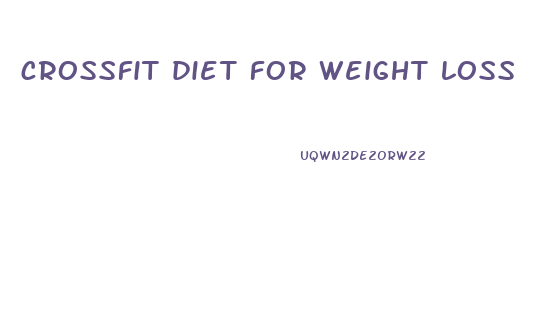 crossfit diet for weight loss