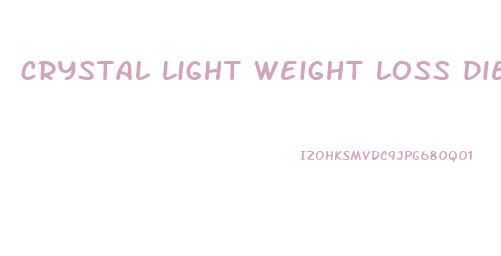 crystal light weight loss diet