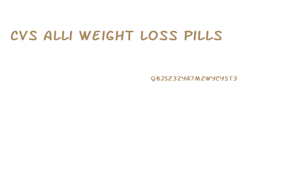 cvs alli weight loss pills