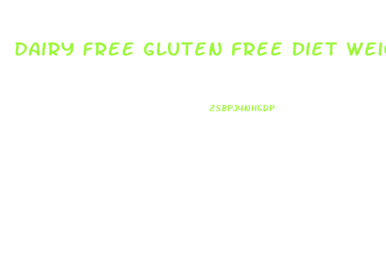 dairy free gluten free diet weight loss