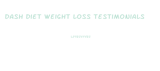 dash diet weight loss testimonials