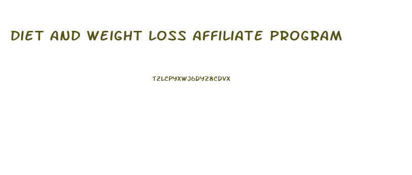 diet and weight loss affiliate program