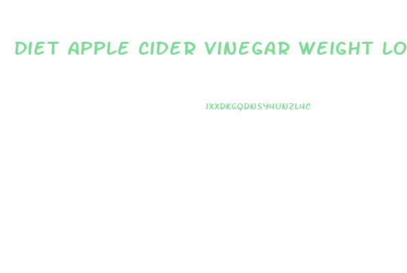 diet apple cider vinegar weight loss