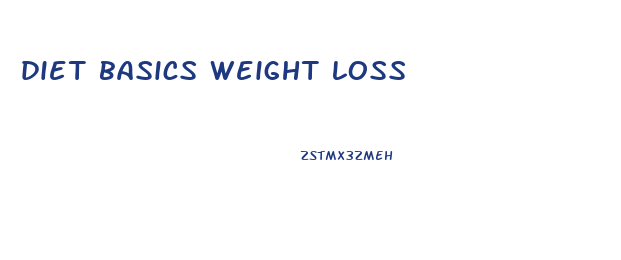 diet basics weight loss