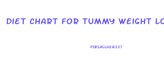 diet chart for tummy weight loss