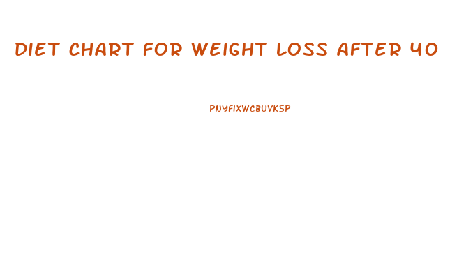 diet chart for weight loss after 40