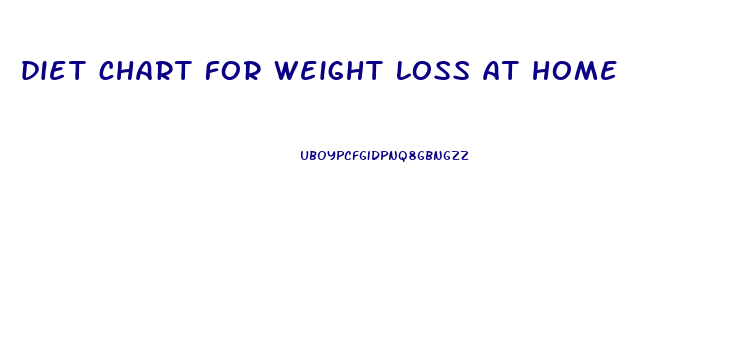 diet chart for weight loss at home