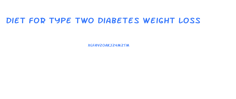 diet for type two diabetes weight loss