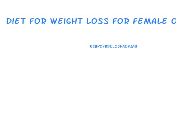 diet for weight loss for female over 40