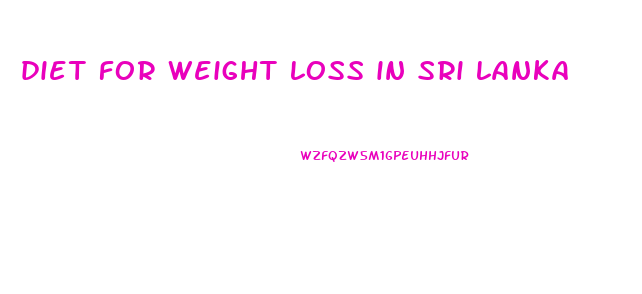 diet for weight loss in sri lanka