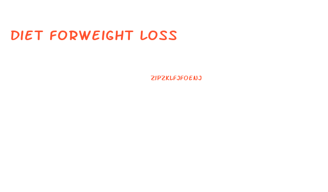 diet forweight loss