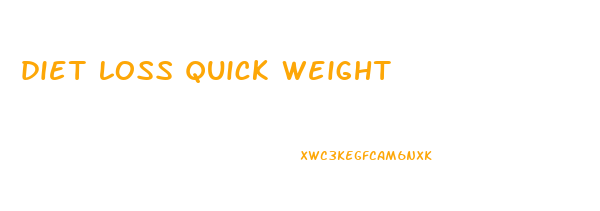 diet loss quick weight