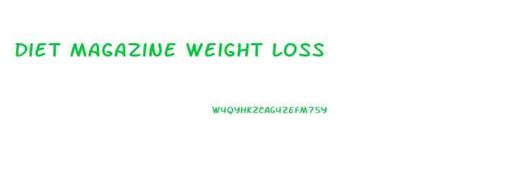 diet magazine weight loss