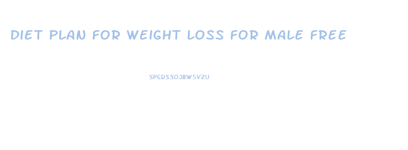 diet plan for weight loss for male free