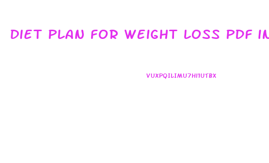 diet plan for weight loss pdf in telugu
