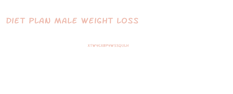 diet plan male weight loss