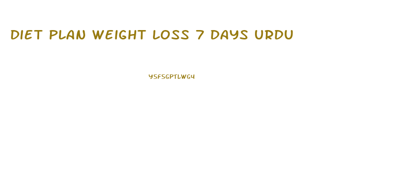 diet plan weight loss 7 days urdu