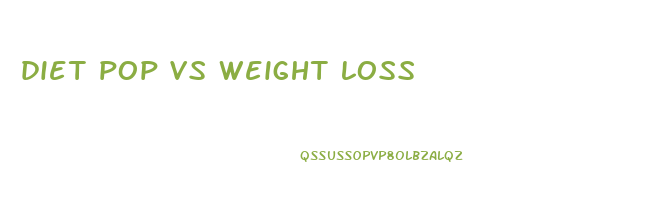 diet pop vs weight loss