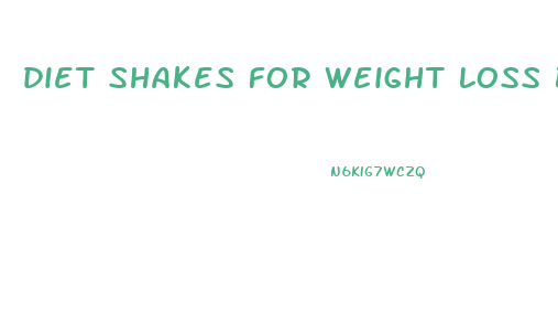 diet shakes for weight loss best recommended