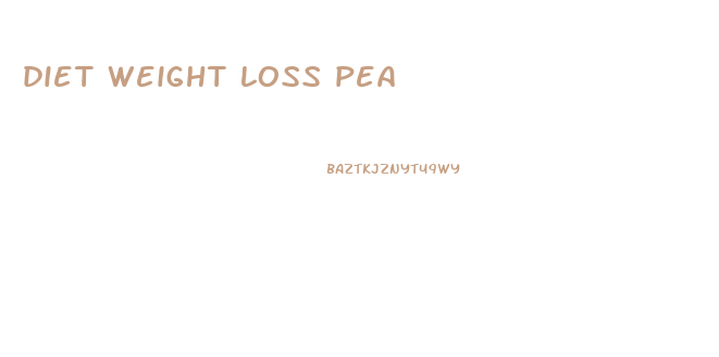 diet weight loss pea