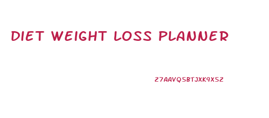 diet weight loss planner