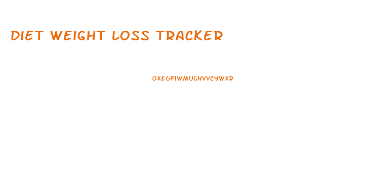 diet weight loss tracker