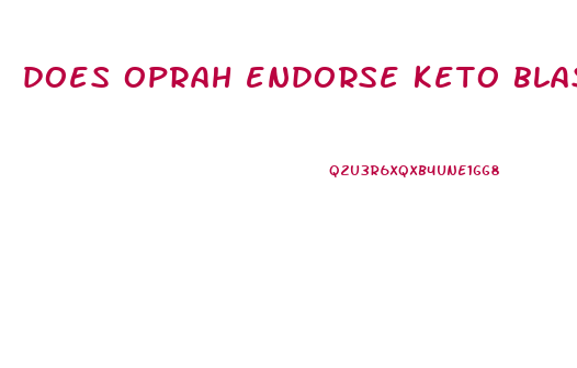 does oprah endorse keto blast gummies