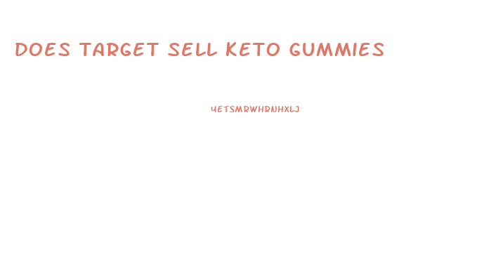 does target sell keto gummies