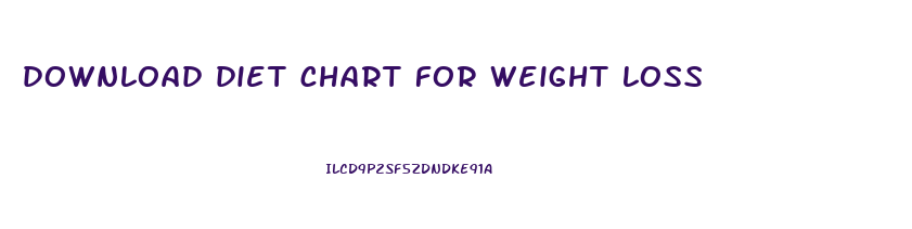 download diet chart for weight loss