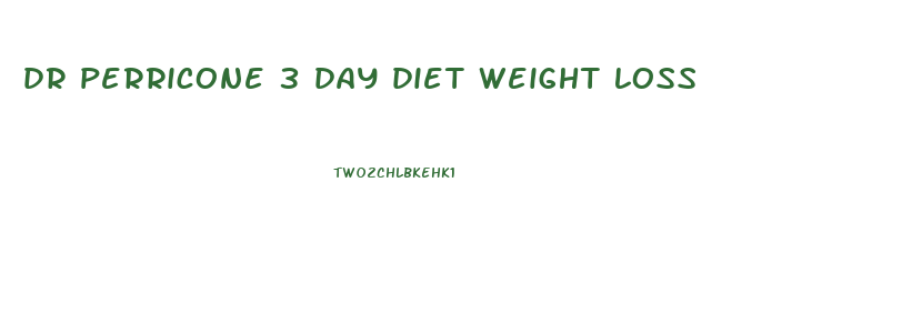 dr perricone 3 day diet weight loss