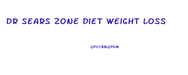dr sears zone diet weight loss