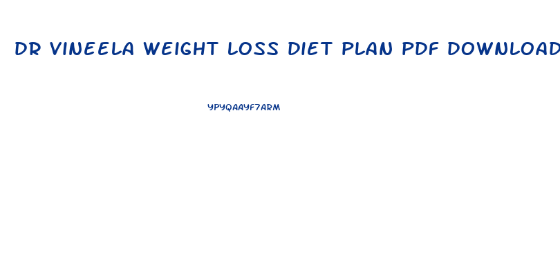 dr vineela weight loss diet plan pdf download