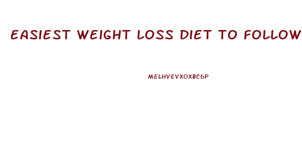 easiest weight loss diet to follow