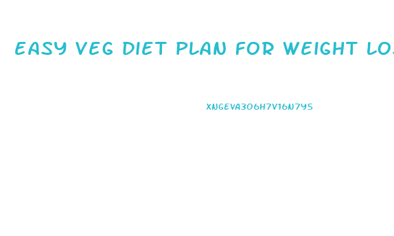 easy veg diet plan for weight loss