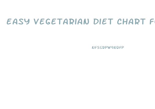 easy vegetarian diet chart for weight loss