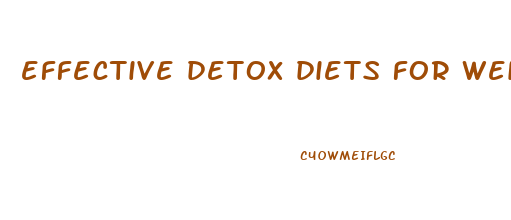 effective detox diets for weight loss
