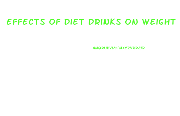 effects of diet drinks on weight loss