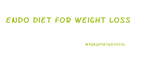 endo diet for weight loss