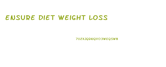 ensure diet weight loss