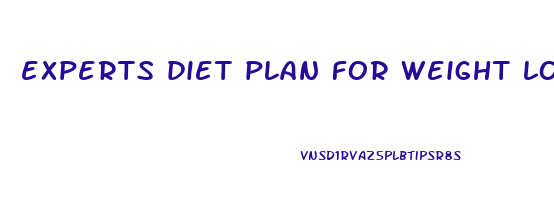 experts diet plan for weight loss