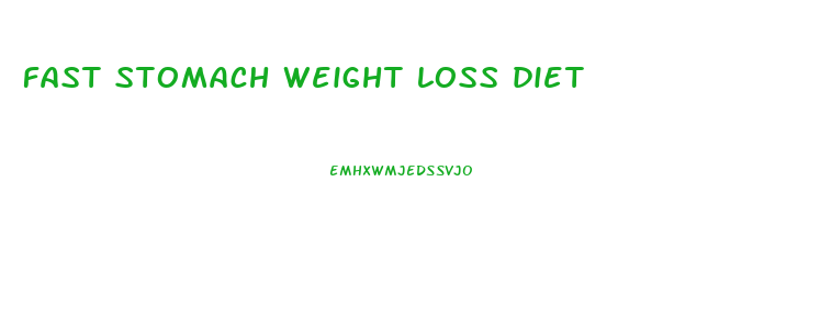 fast stomach weight loss diet