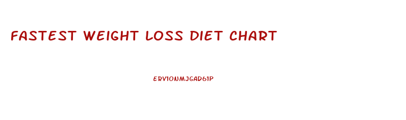 fastest weight loss diet chart