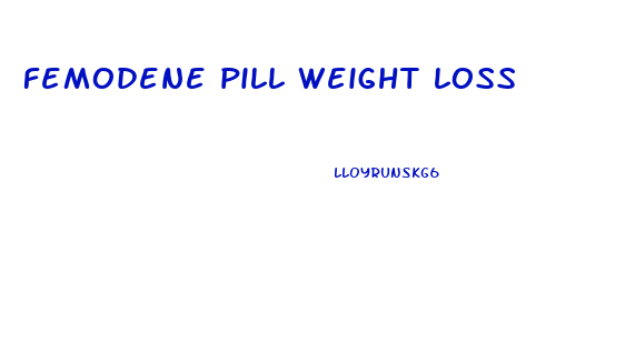 femodene pill weight loss