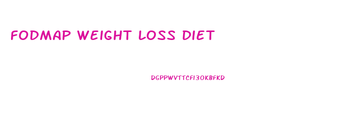 fodmap weight loss diet