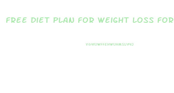 free diet plan for weight loss for female