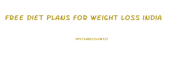 free diet plans for weight loss india