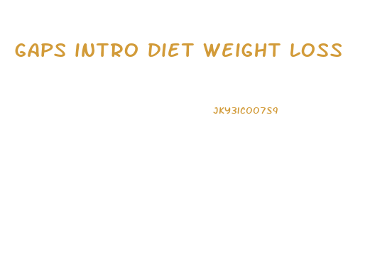 gaps intro diet weight loss