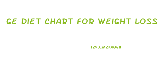 ge diet chart for weight loss